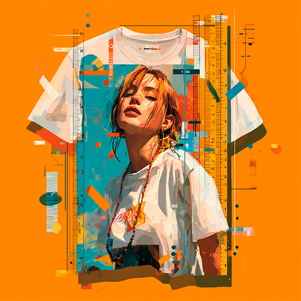 Frauen-T-Shirt-Größentabelle Bild