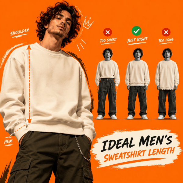 How Long Should a Men’s Sweatshirt Be Image