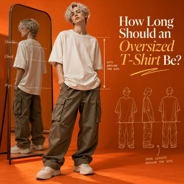How Long Should an Oversized T-Shirt Be Image