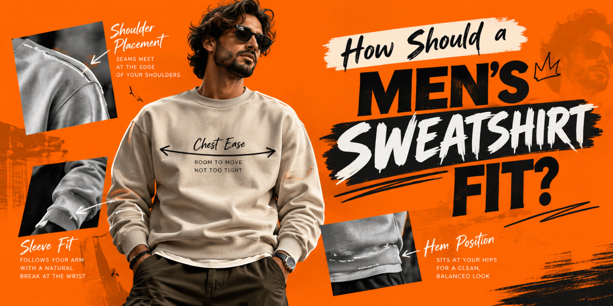 How Should a Men’s Sweatshirt Fit Cover Image