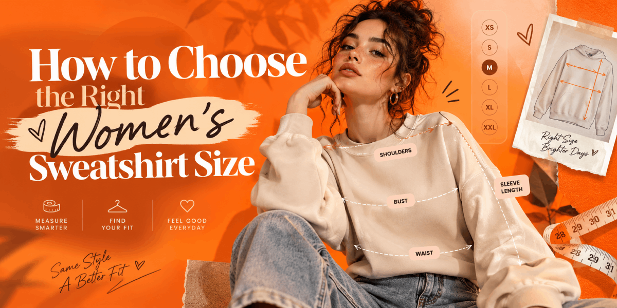 How to Choose the Right Women’s Sweatshirt Size Cover How to Choose the Right Women’s Sweatshirt Size Cover Image
