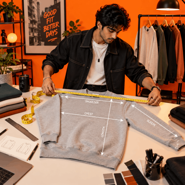 How to Measure a Sweatshirt for the Right Size Image
