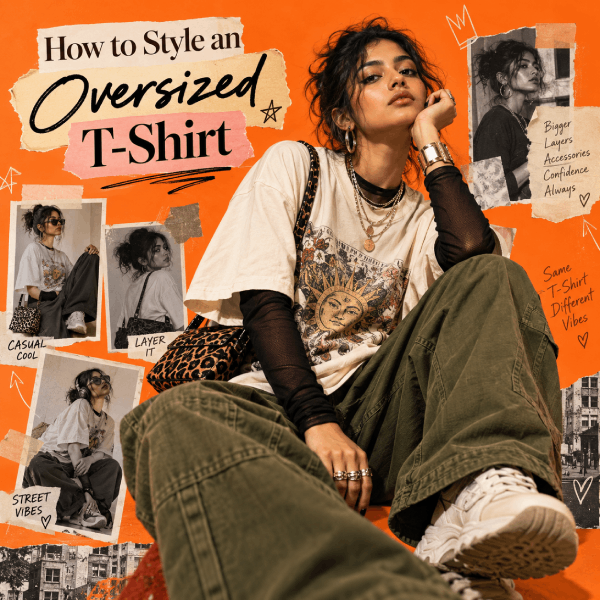 How to Style an Oversized T-Shirt Image