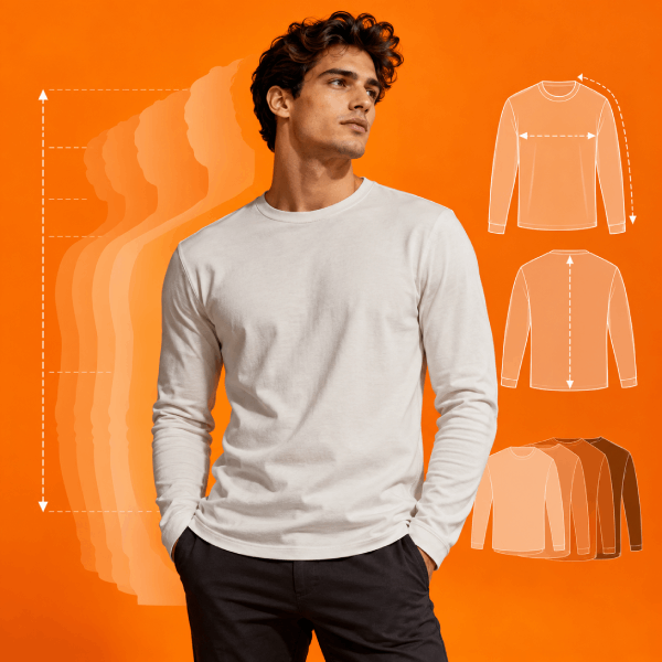 Men’s Long Sleeve Tee Size Chart: Complete Guide Image