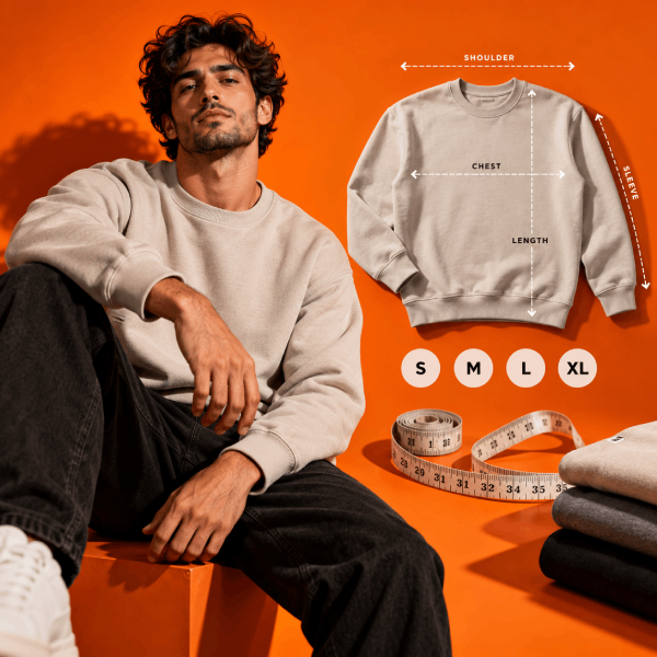 Men’s Sweatshirt Size Chart: Complete Guide Image