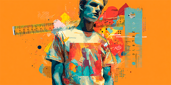 Herrengrößentabelle für T-Shirts Bild