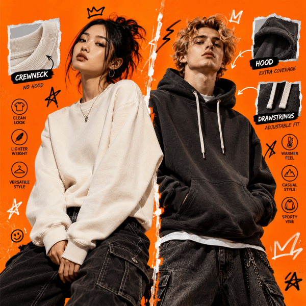 Sweatshirt vs Hoodie: What’s the Difference Sweatshirt vs Hoodie: What’s the Difference Image