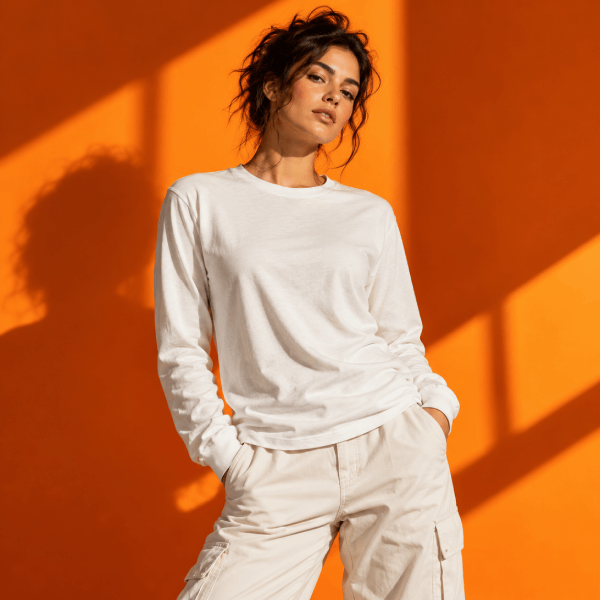 What Size Is a Medium Long Sleeve Tee Image