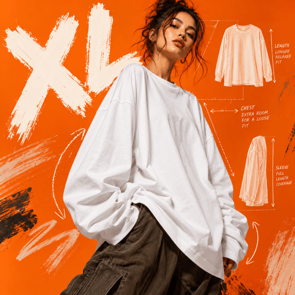 What Size Is an Extra-Large Long Sleeve Tee Image