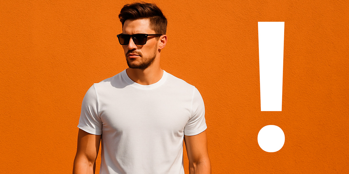 Wie sollte ein Herren-T-Shirt sitzen Bild