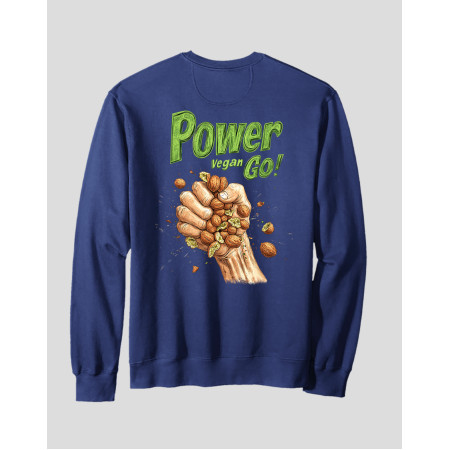 Men's Crewneck Sweatshirt "Power Vegan"