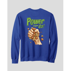 Men's Crewneck Sweatshirt "Power Vegan"