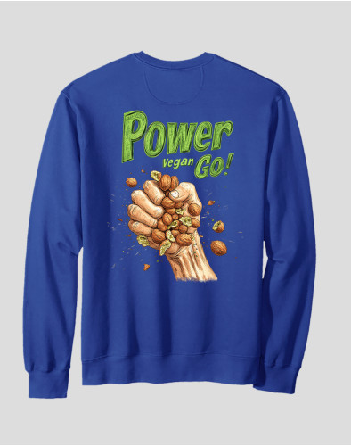 Men's Crewneck Sweatshirt "Power Vegan"