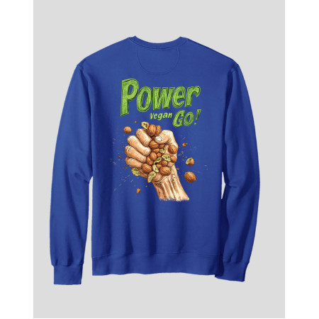 Men's Crewneck Sweatshirt "Power Vegan"