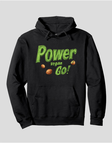 Women's Pullover Hoodie "Vegan Power"