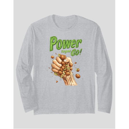 Women's Long Sleeve T-shirt "Power Vegan"