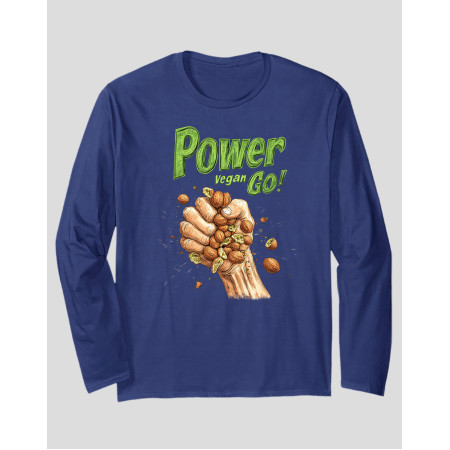Women's Long Sleeve T-shirt "Power Vegan"