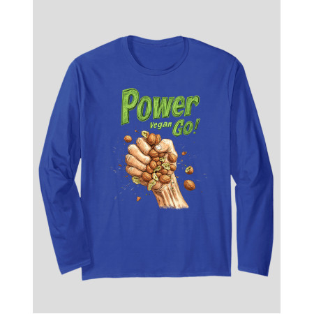 Women's Long Sleeve T-shirt "Power Vegan"