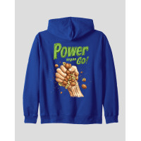 Men's Zip Hoodie "Power Vegan"
