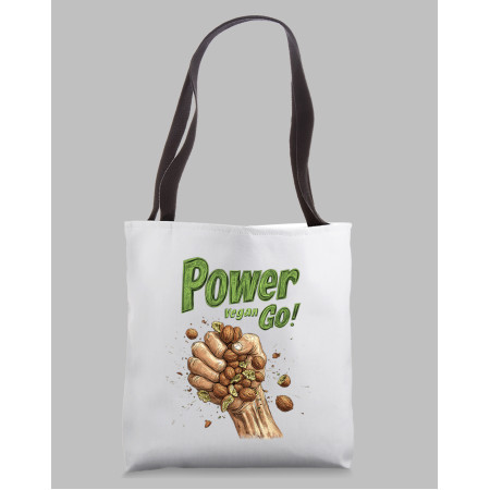 Men's Tote Bag "Power Vegan"