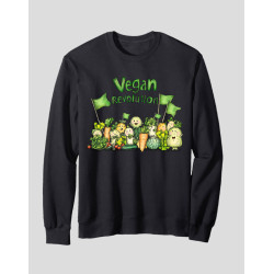 Men's Crewneck Sweatshirt "Vegan Revolution"