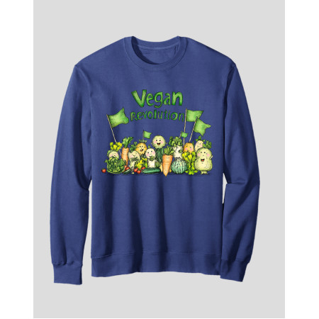 Men's Crewneck Sweatshirt "Vegan Revolution"