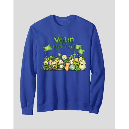 Men's Crewneck Sweatshirt "Vegan Revolution"