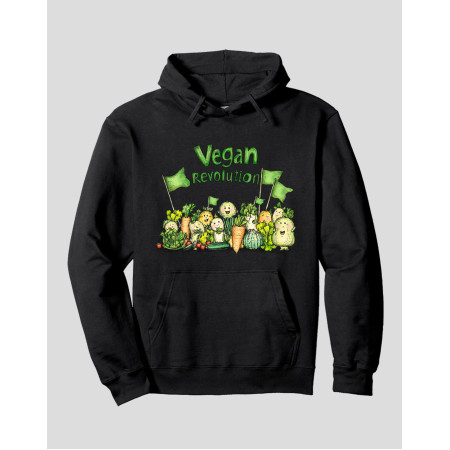 Women's Pullover Hoodie "Vegan Revolution"