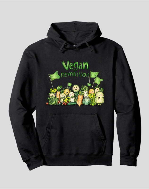 Women's Pullover Hoodie "Vegan Revolution"