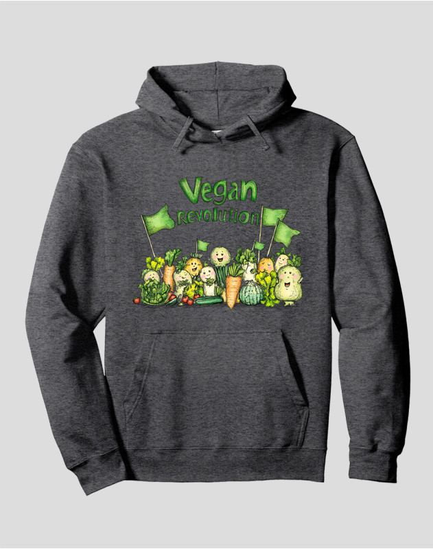 Women's Pullover Hoodie "Vegan Revolution"