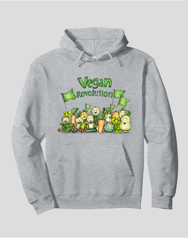 Women's Pullover Hoodie "Vegan Revolution"
