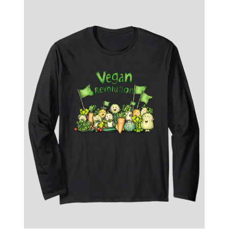 Women's Long Sleeve T-shirt "Vegan Revolution"