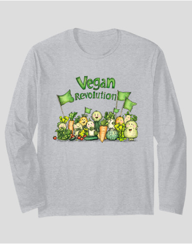 Women's Long Sleeve T-shirt "Vegan Revolution"