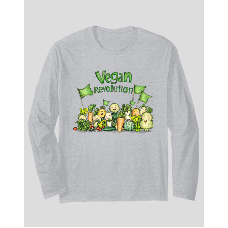 Women's Long Sleeve T-shirt "Vegan Revolution"