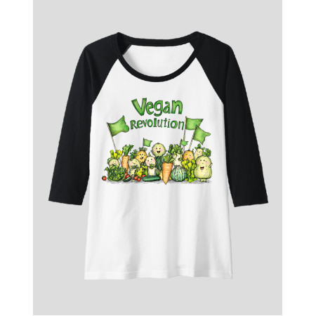 Women's Raglan "Vegan Revolution"