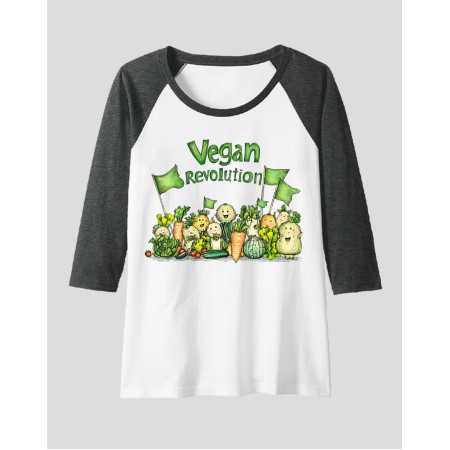 Women's Raglan "Vegan Revolution"