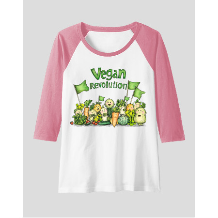 Women's Raglan "Vegan Revolution"