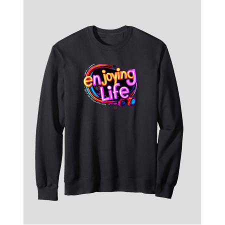 Men's Crewneck Sweatshirt "Enjoying Life"