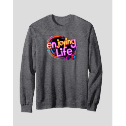 Men's Crewneck Sweatshirt "Enjoying Life"