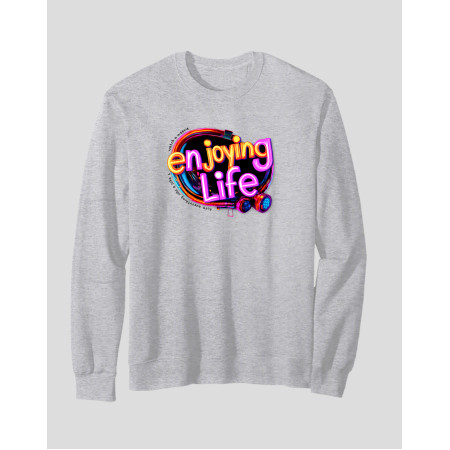 Men's Crewneck Sweatshirt "Enjoying Life"