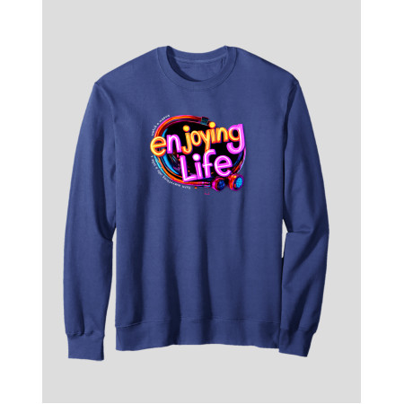 Men's Crewneck Sweatshirt "Enjoying Life"