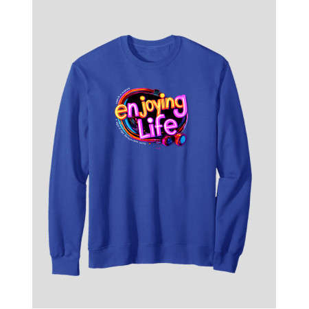 Men's Crewneck Sweatshirt "Enjoying Life"