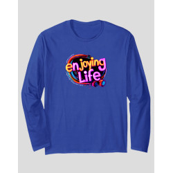 Men's Long Sleeve T-shirt "Enjoying Life"