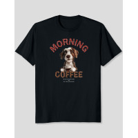 Women's T-Shirt "Morning Coffee Dog"