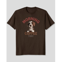 Women's T-Shirt "Morning Coffee Dog"