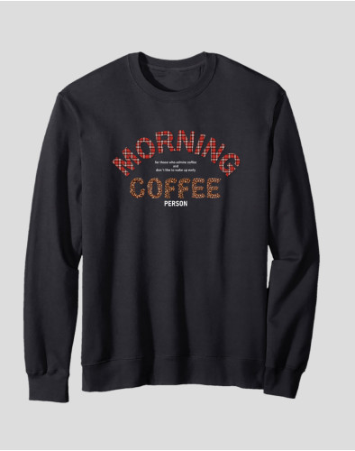 Men's Crewneck Sweatshirt "Morning Coffee Person"
