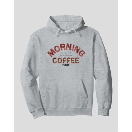 Women's Pullover Hoodie "Morning Coffee Person"