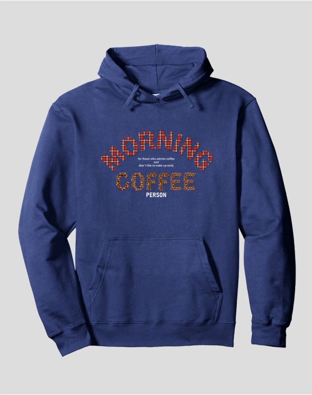 Women's Pullover Hoodie "Morning Coffee Person"