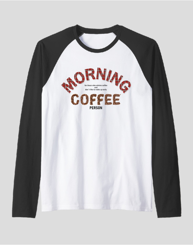 Men's Raglan "Morning Coffee Person"