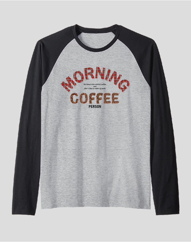 Men's Raglan "Morning Coffee Person"